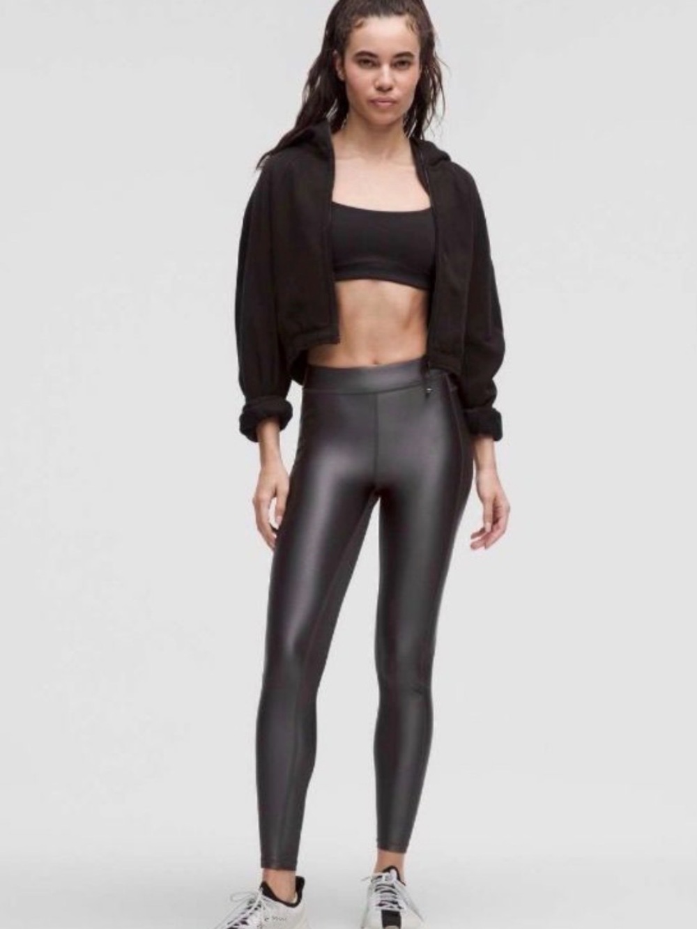 Lululemon Satin Shine High-Rise Tight 28" in Graphite Grey